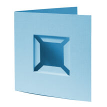 Díszkártya 3D kék