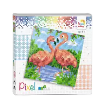 Pixel szett 4 alaplapos - 2 Flamingo