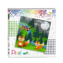 Pixel szett 4 alaplapos - Rókák