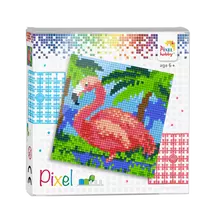Pixel szett 4 alaplapos - Flamingó