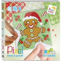 Pixel szett 4 alaplapos - Mézeskalács emberke
