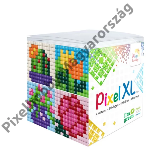 Pixel XL szett - Virágok (6x 6 cm)