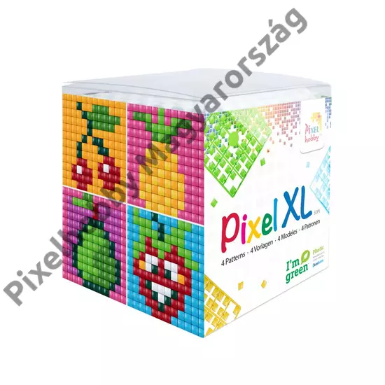 Pixel XL szett - Gyümölcsök (6x 6 cm)