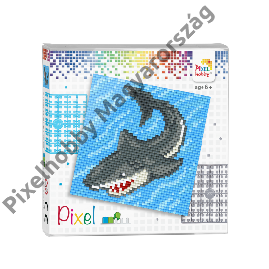 Pixel szett 4 alaplapos - cápa