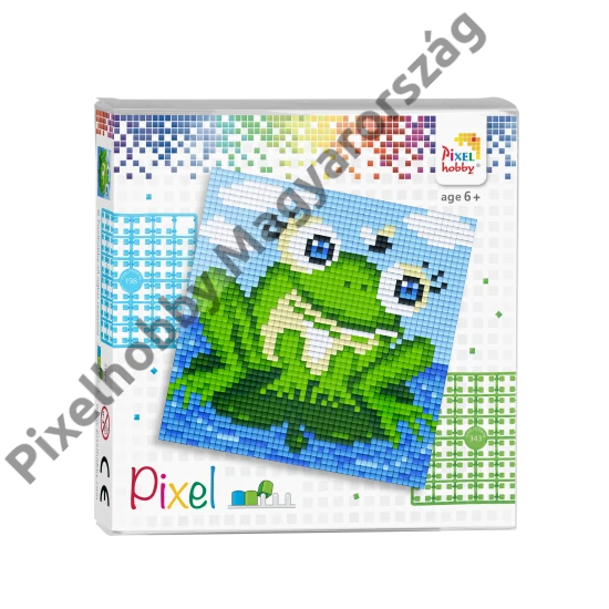 Pixel szett 4 alaplapos - béka