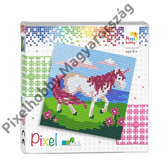 Pixel szett 4 alaplapos - Unikornis