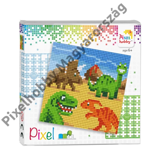 Pixel szett 4 alaplapos - Dínók