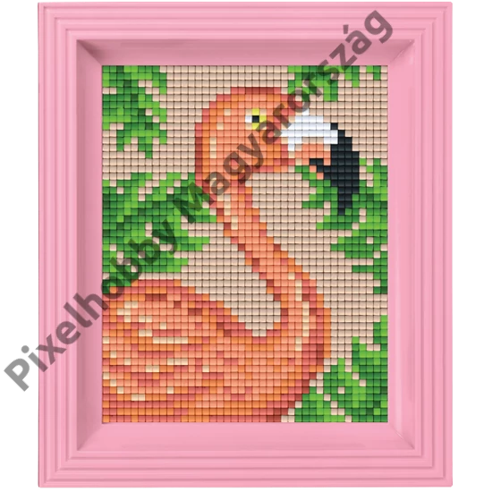 Pixel készlet - Flamingo (dzsungel)