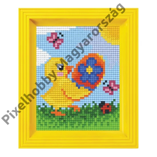 Pixel készlet - Csibe tojással