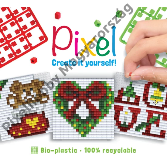 Pixel Kocka - Karácsonyi minták