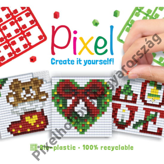 Pixel Kocka - Karácsonyi minták